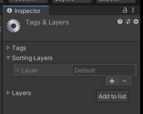 Add a name with the ‘+’ icon